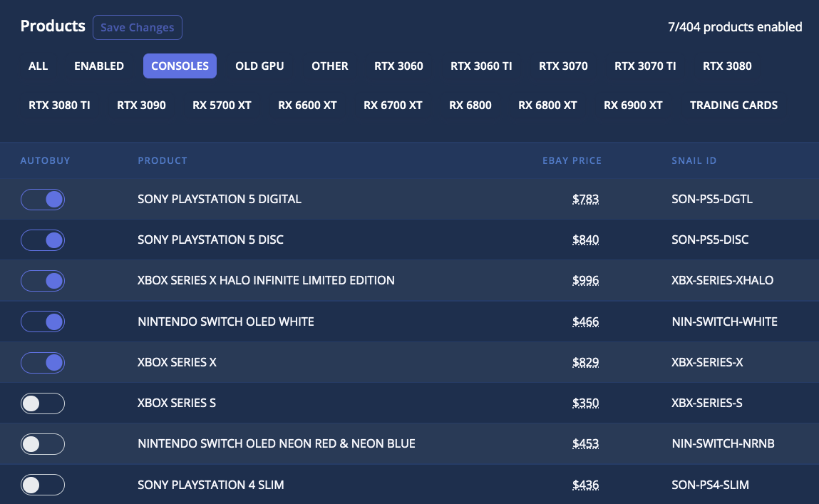 SnailBot Web Dashboard